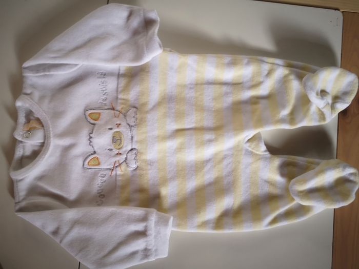 Pyjama velours Gémo 3 mois