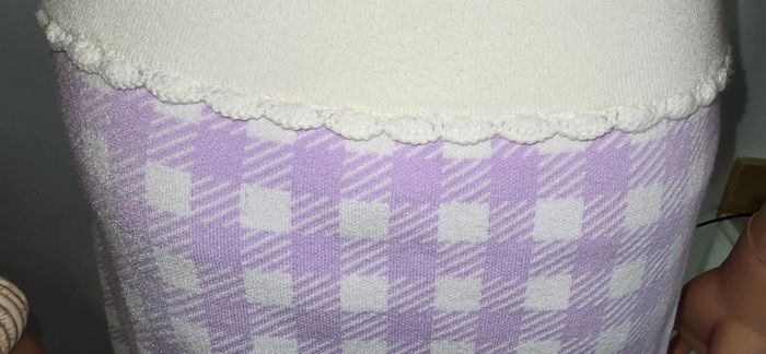 Jupe Maje Jimmy parme gingham Taille 40 - photo numéro 4