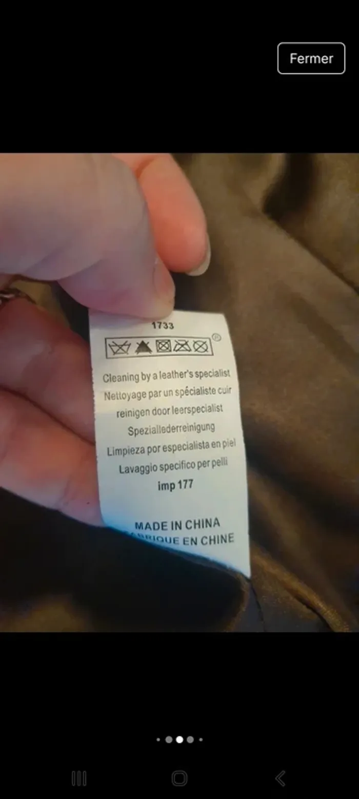 Veste Blazer en cuir Marron Etam fr 44 be 42 - photo numéro 12