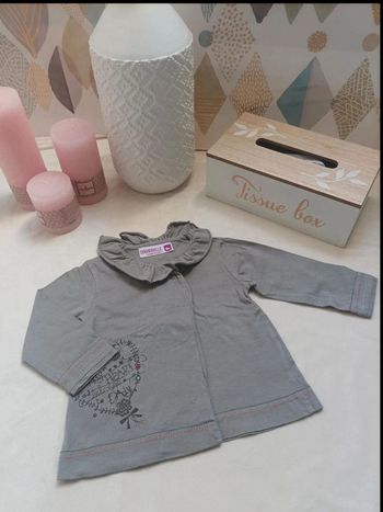 Gilet en coton Caramouille fille 9 mois