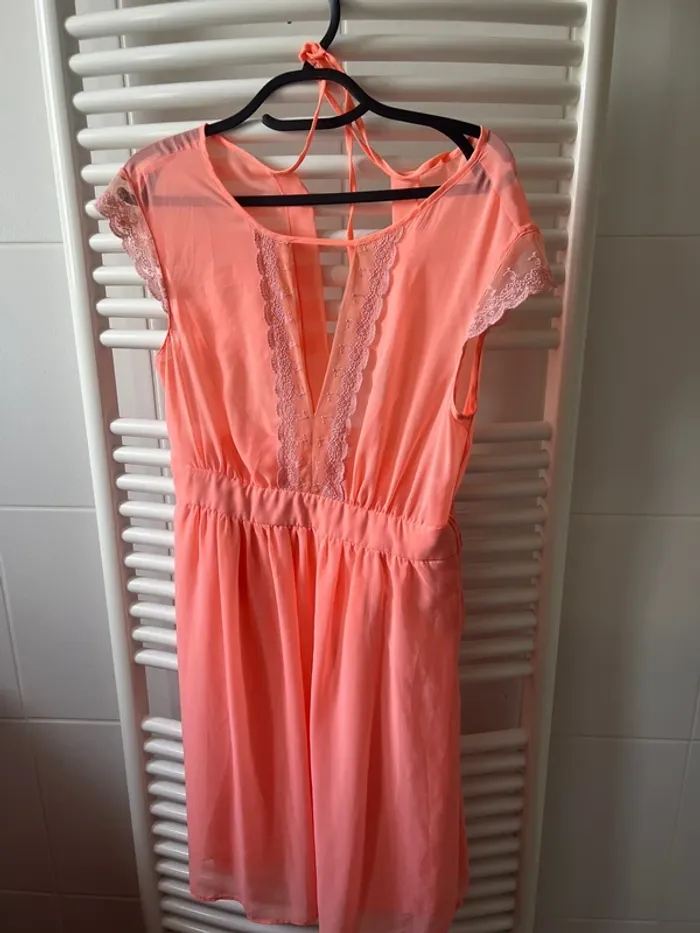 Robe mousseline Naf Naf saumon