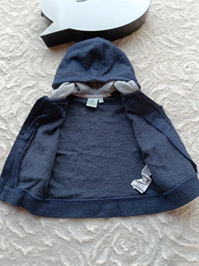 Gilet zippé avec capuche veste Garçon 9 mois Mickey Disney Baby - photo numéro 6