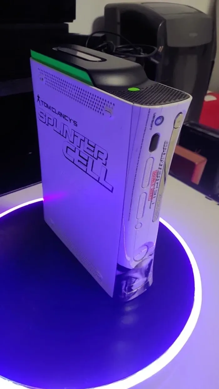 Xbox 360 custom Splinter Cell Sam Fisher avec câbles et disque dur - photo numéro 9