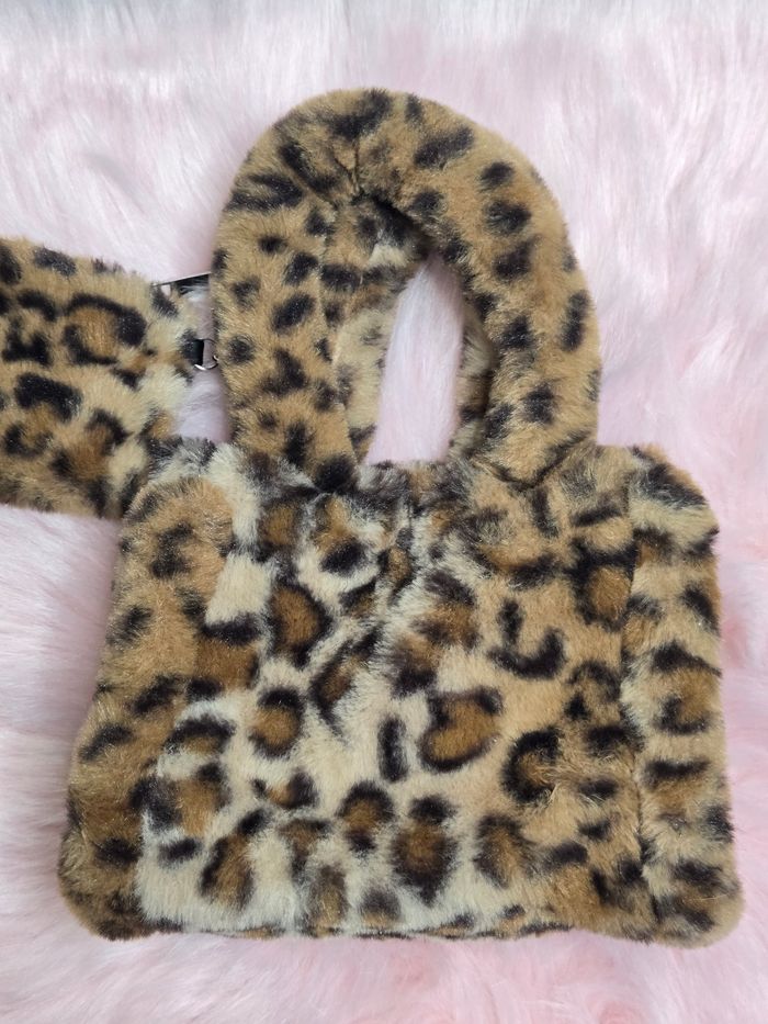 Sac à main fourrure Léopard - photo numéro 2