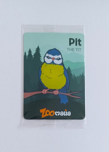 Magnet oiseau Pit. The tit. Zoomalia. 10 x 7 cm