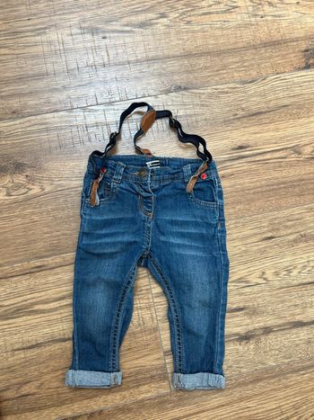 Jean bretelle fille