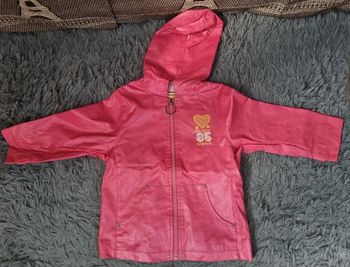 Veste imperméable zippée à capuche 2ans