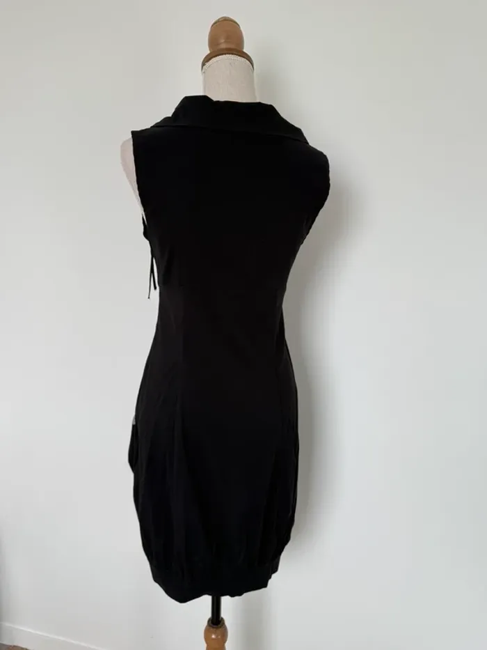 Robe bretelles tunique noir neuf Kleid dress Vestido Vestito jurk jumpsuit femme woman - photo numéro 2