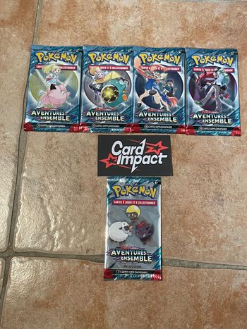 Artset Aventure ensemble EV09 4 illustrations + booster loisir, neuf , scellé Pokémon FR