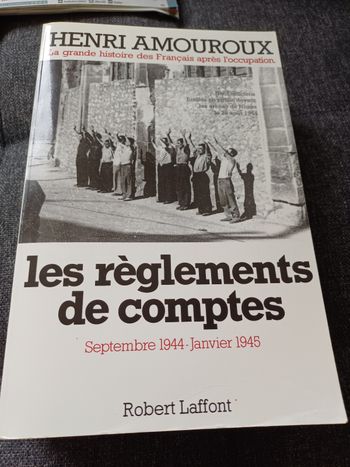 Livre Les règlements de comptes