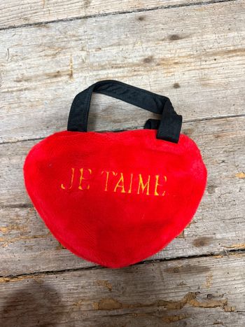 Sac cœur rouge je t’aime