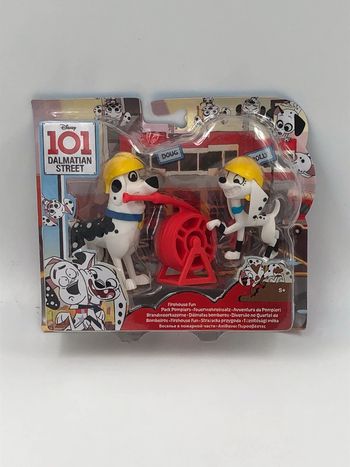 Coffret Figurines Disney les 101 Dalmatiens pack pompier Mattel neuf