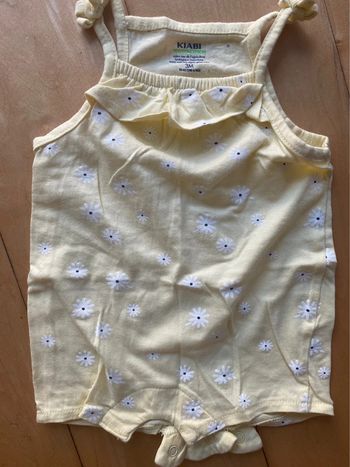 Barboteuse fleurs - 3 mois