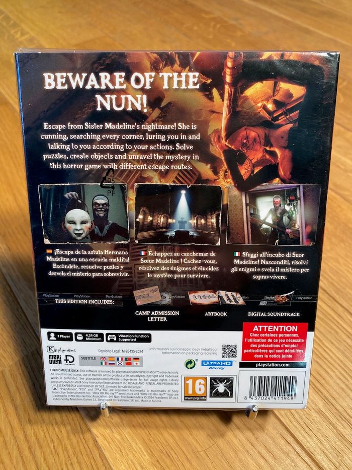 Evil Nun the broken mask unholy edition - PS5 - jeu neuf sous blister - photo numéro 2