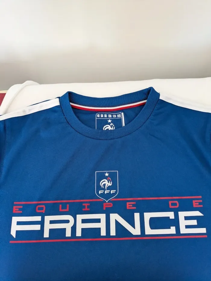 Maillot foot Equipe de France FFF - taille 14 ans - photo numéro 3