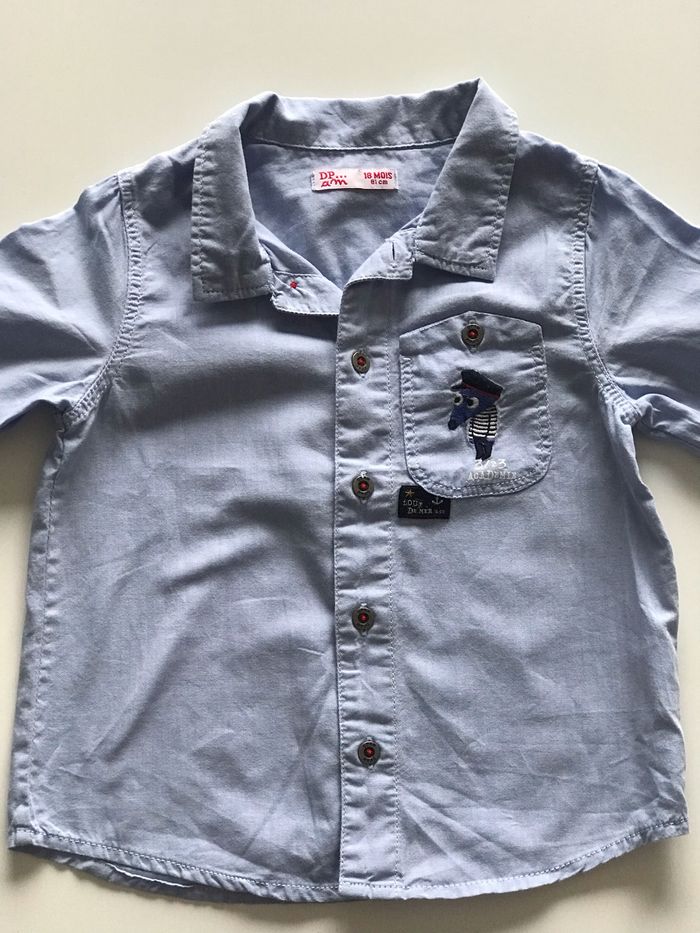 Chemise bébé Loup de mer 18M