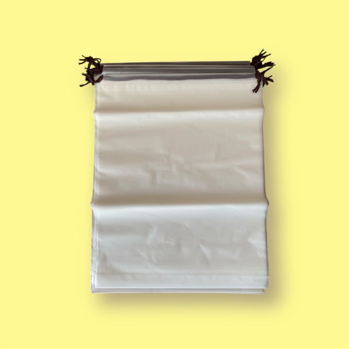 NEUF Lot de 10 sachets/pochettes blancs transparents
