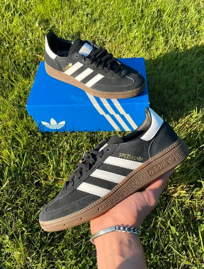 Adidas Originals Handball Spezial Core Black White - Femme 37 1/3