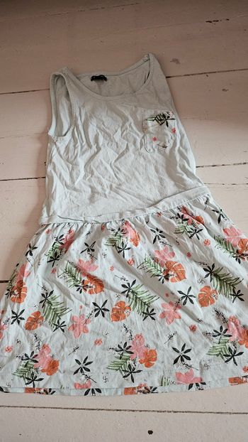 Robe bleue Fleur