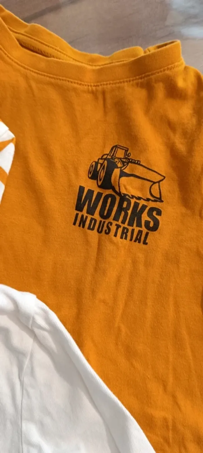 Lot t-shirts Kiabi 4A engins de chantier - photo numéro 2