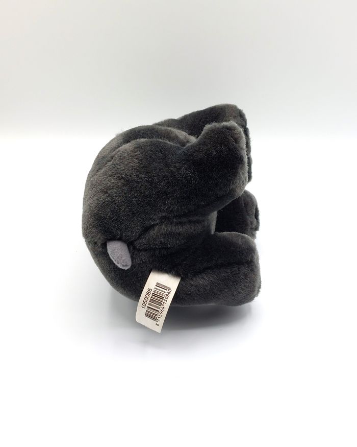 Peluche doudou hippopotame gris anthracite PIA Holland noir bouche rose 27 cm - photo numéro 7