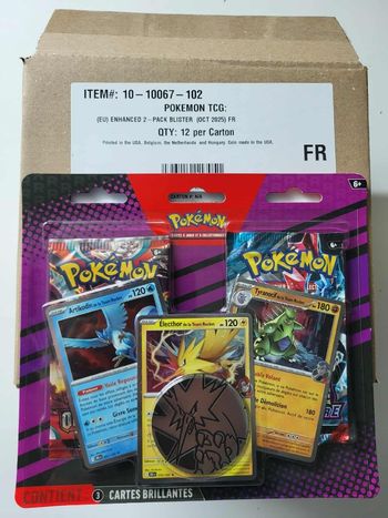 Pokémon lot de 12 Duo pack octobre 2025