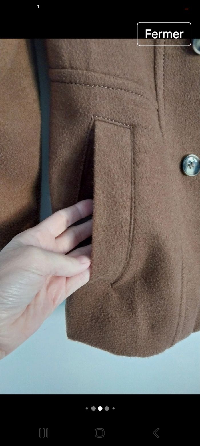 Manteau marron duffle coats H&M T42/T44 - photo numéro 4