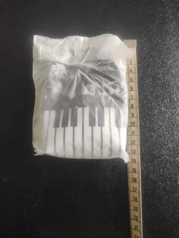 Porte monnaie motif musique Neuf