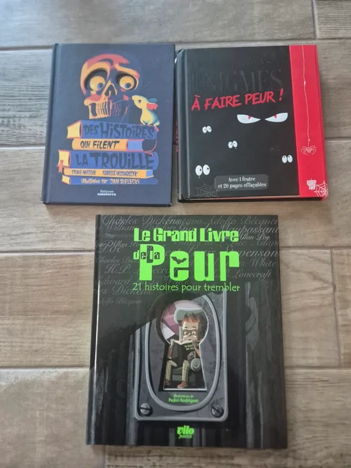 Lot de 3 livres pour s'amuser à se faire peur