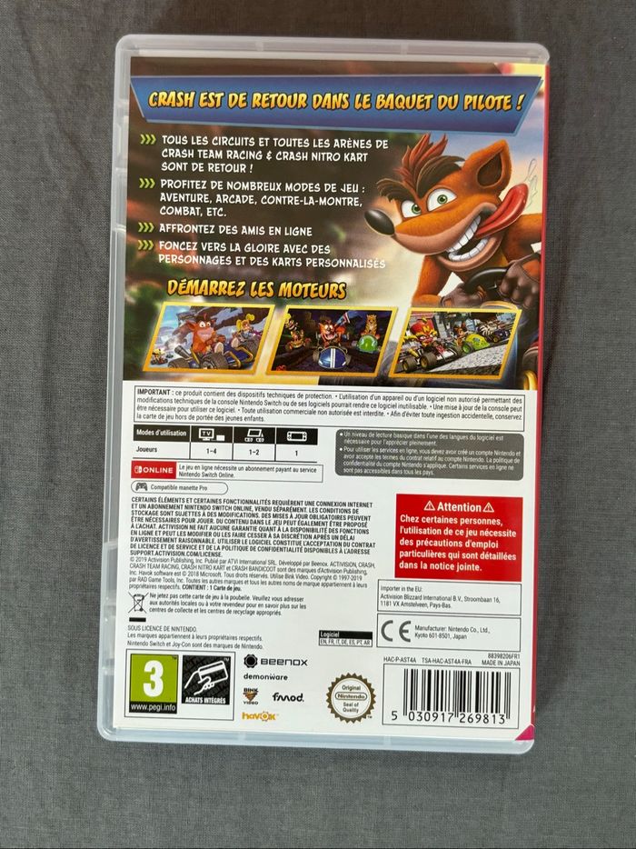 Crash CTR switch - photo numéro 3