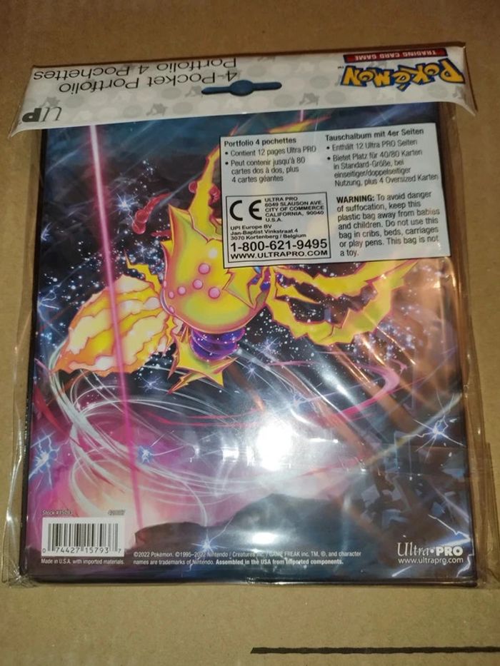 Pokemon Ultra Pro portfolio A5 80 cartes Album Classeur card farde Binder Regidrago Regieleki - photo numéro 2