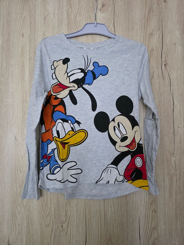TEE-SHIRT MANCHE LONGUE GARÇON DISNEY MICKEY MOUSE TAILLE 6ANS