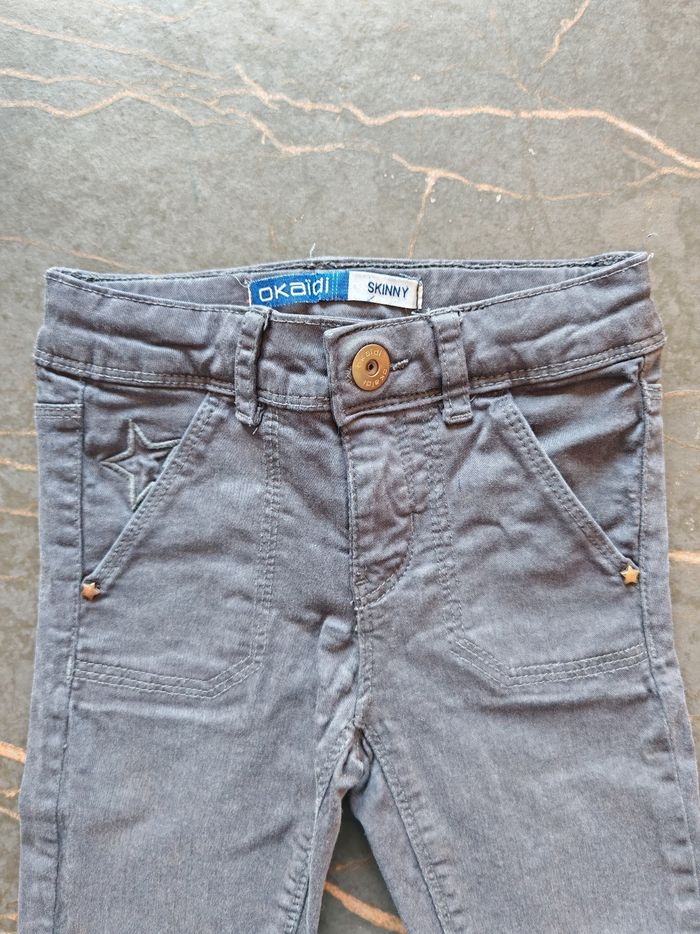Pantalon skinny anthracite Okaïdi 4 ans - photo numéro 3