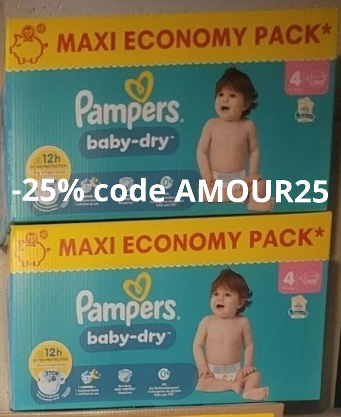 2 packs de 108 couches