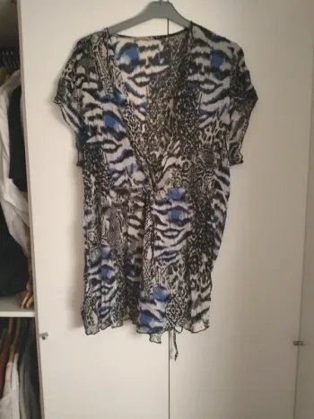Blouse manches courtes en voile