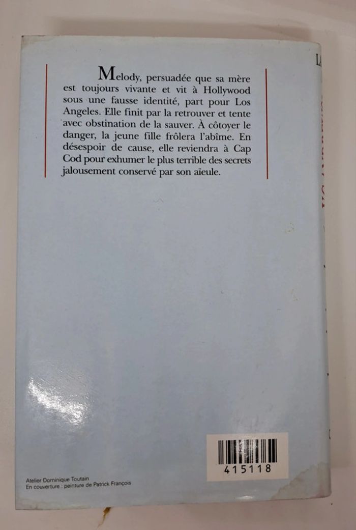 "Symphonie inachevée", de V.C. Andrews.
France loisirs.
338 pages.
ISBN : 2.7441.2920.8 - photo numéro 2