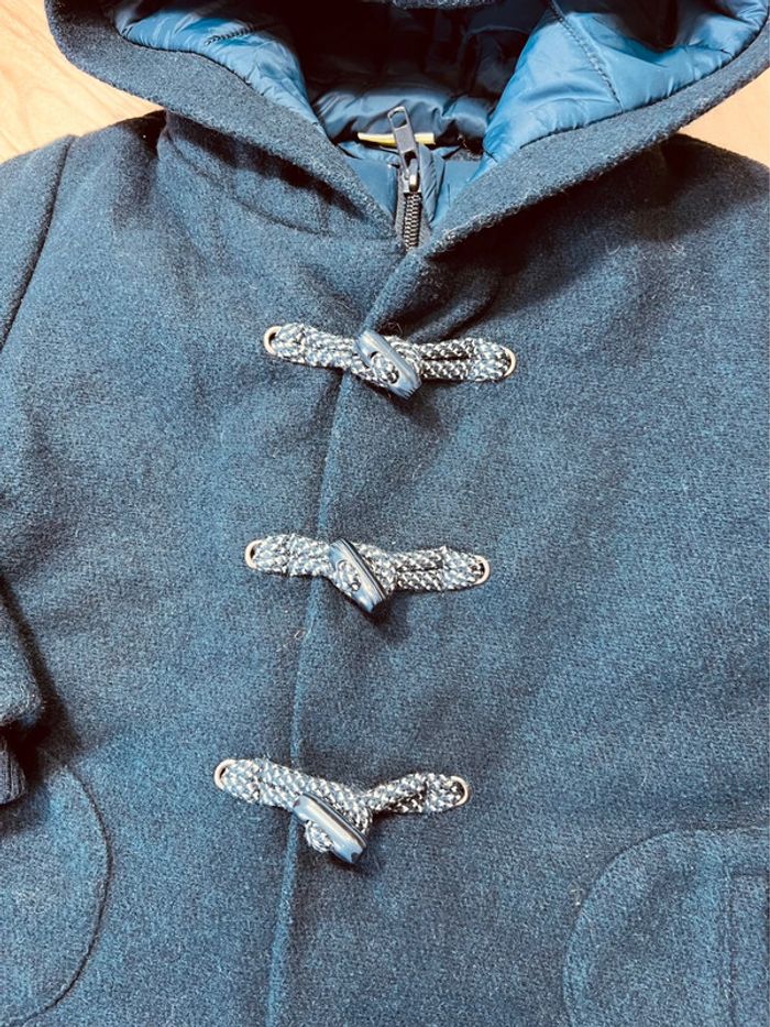 Taille 2 ans manteau duffle-coat garçon TAO bleu marine 💙 - photo numéro 2
