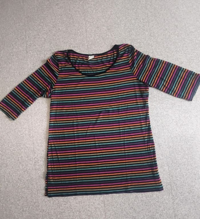 T shirt manches 3/4