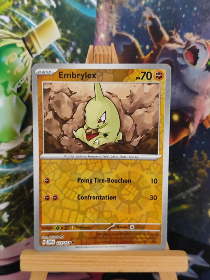 Embrylex reverse 105/197 flammes obsidiennes