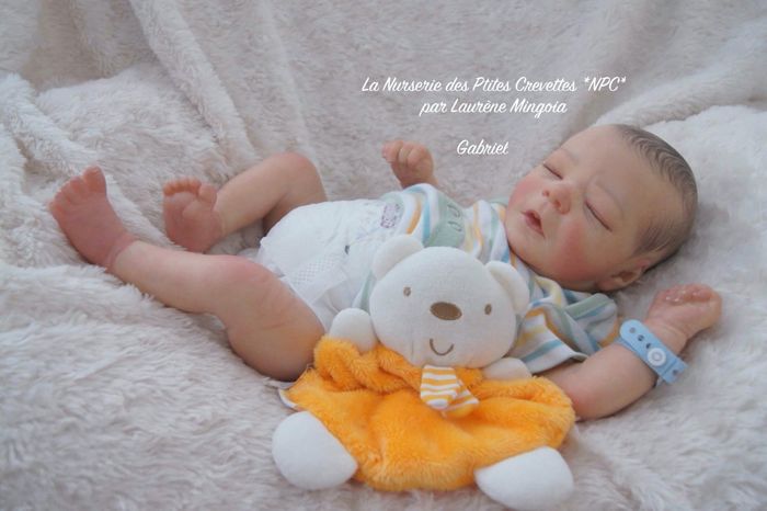 Gabriel poupée bébé Reborn authentique 🩵 - photo numéro 6