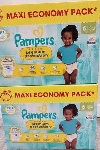 Lot 2 pack taille 6 premium 140 couche 13/18kg