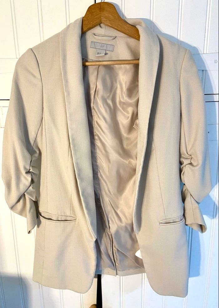 Blazer beige 32 h&m - photo numéro 5