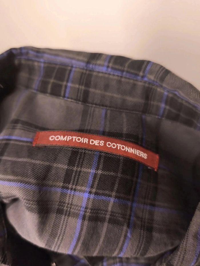 Chemise Comptoir des Cotonniers Femme Taille 40 Noir-Bleu - photo numéro 7