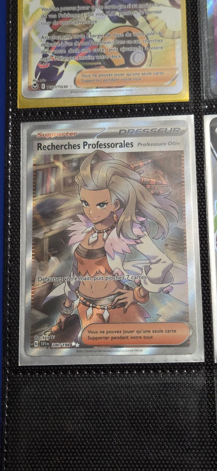 Carte Pokémon Recherches professorales 240/198