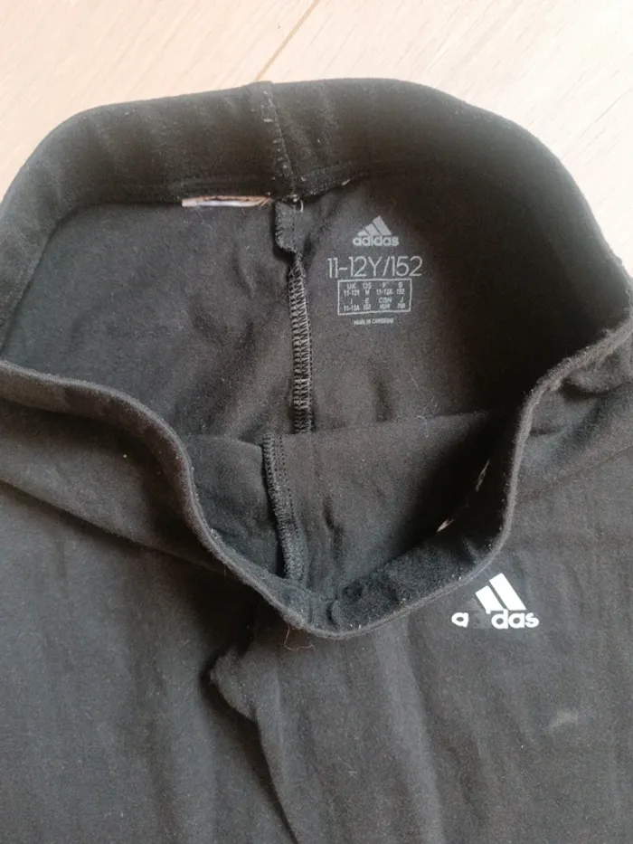 Legging noir sport Adidas 11-12 ans - photo numéro 4