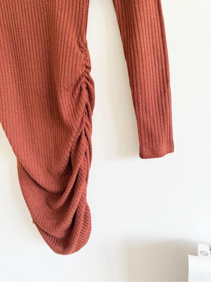 Robe moulante manches longues marron Shein taille 34 XS - photo numéro 2