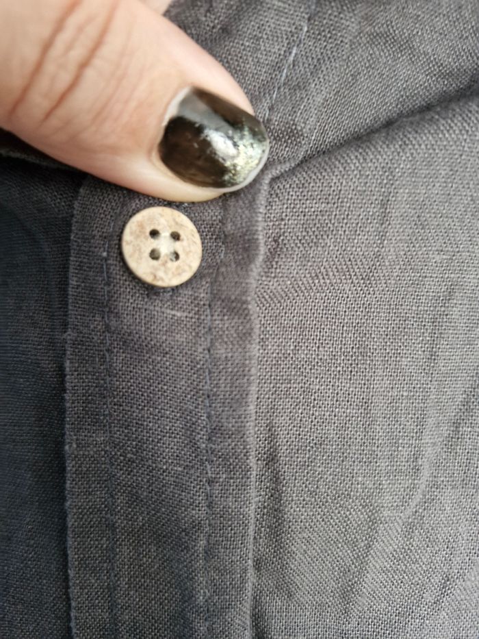 Superbe chemise végé grise - photo numéro 7