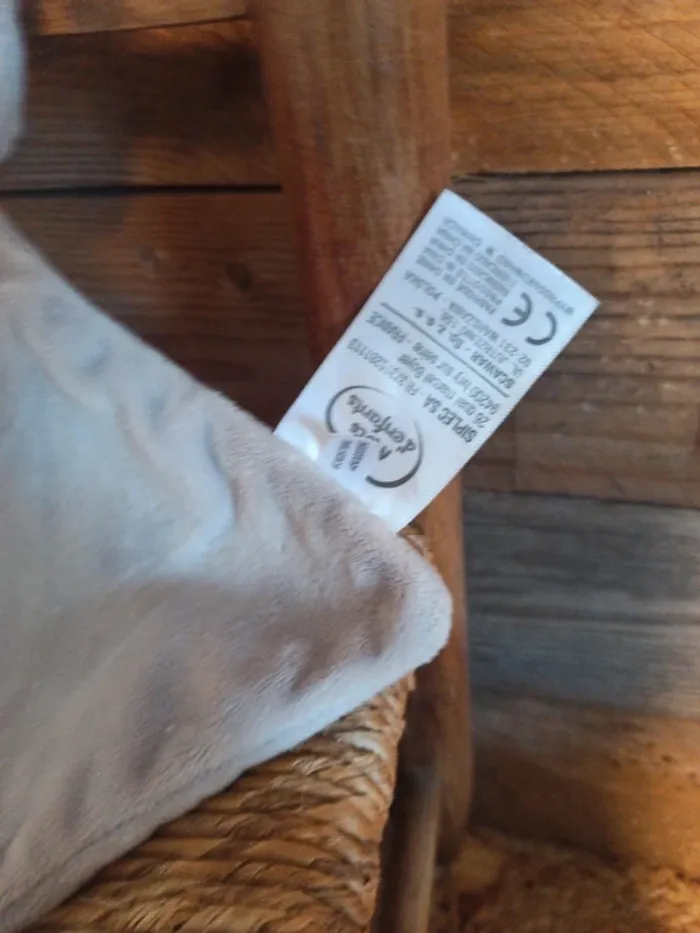 Doudou éléphant mots d'enfants tbe - photo numéro 3