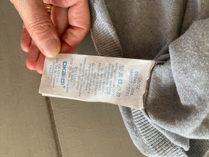 Pull Okaidi maille à col roulé gris taille 14 ans - photo numéro 18