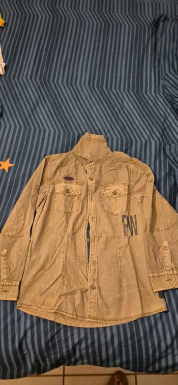 Chemise manche longue kaki